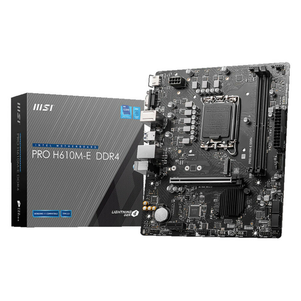 msi pro h610m-e ddr4 1