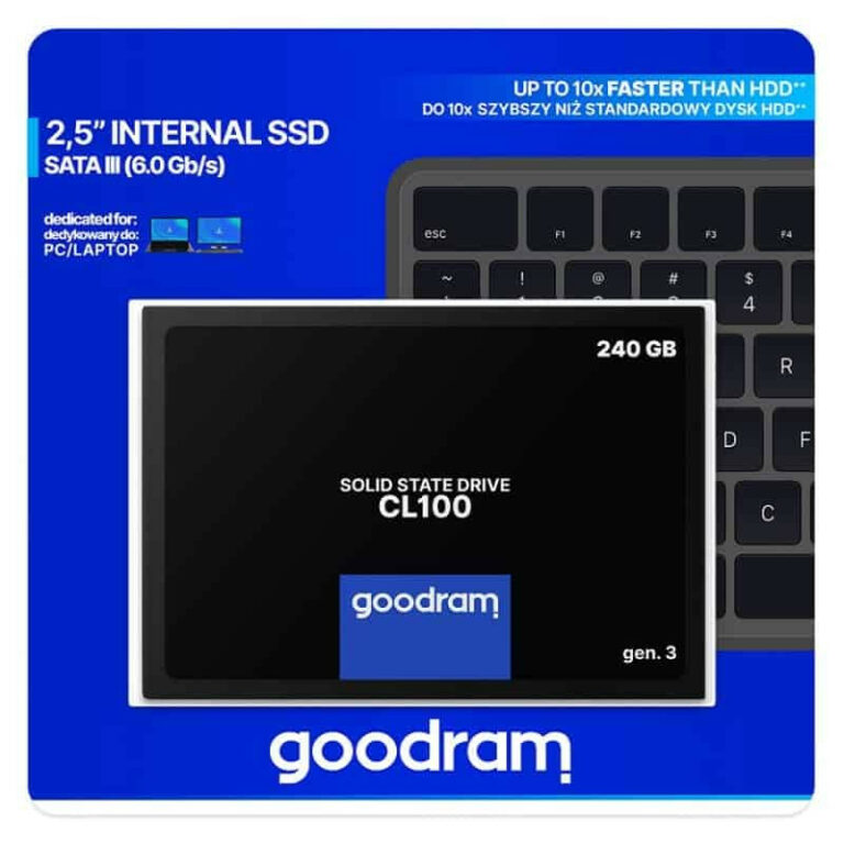 DISQUE SSD GOODRAM CL100 GEN3 240 GO 2.5"