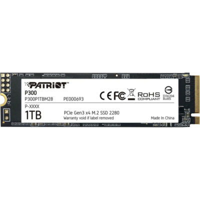 SSD 1TB PATRIOT P300 M.2 PCIE GEN3X4