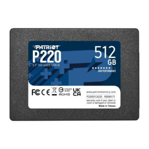 DISQUE DUR INTERNE SSD PATRIOT P220 2.5" 512 GO