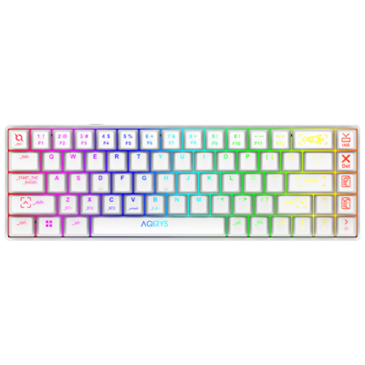 AQIRYS MIRA | 100% ANTI-GHOSTING | RGB | BLANC