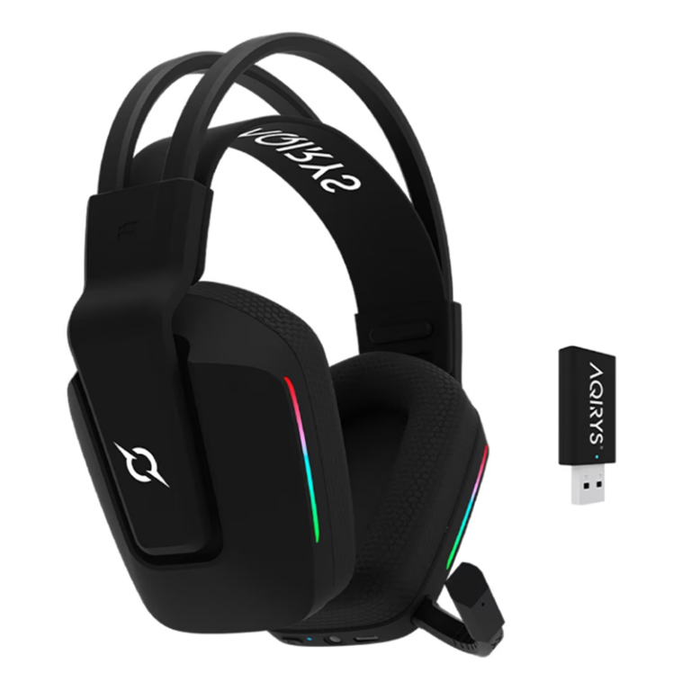 CASQUE SANS FIL AQIRYS ALYA 2,4 GHZ - NOIR