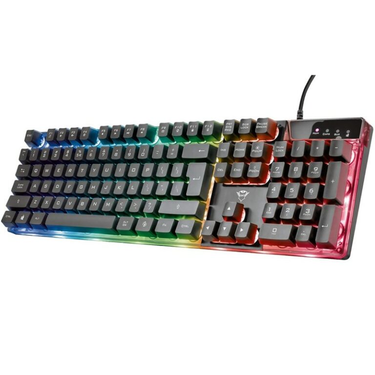 TRUST CLAVIER GAMER AZOR GXT 835 RGB - NOIR