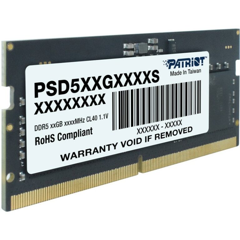 PATRIOT SIGNATURE LINE SODIMM DDR5 CL40 / 16 GO / 4800MHZ