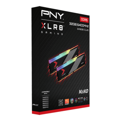 PNY XLR8 Gaming MAKO RGB 32GB (2x16GB) DDR5 6400MHz